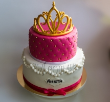 торт мастичный для детей корона