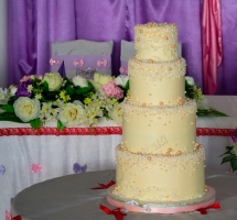 торт кремовый свадебный