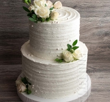 весільний торт кремовий
