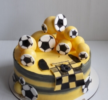 кремовый торт "футбол"