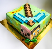 торт Minecraft (Майнкрафт)