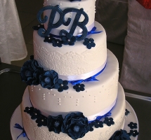торт мастичный свадебный
