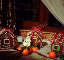 имбирные пряники домики на рождество